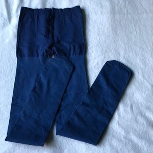 NWOT Navy Blue Closed Foot Tights